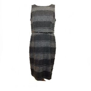 Evan Picone Belted Sleeveless Woven Dress